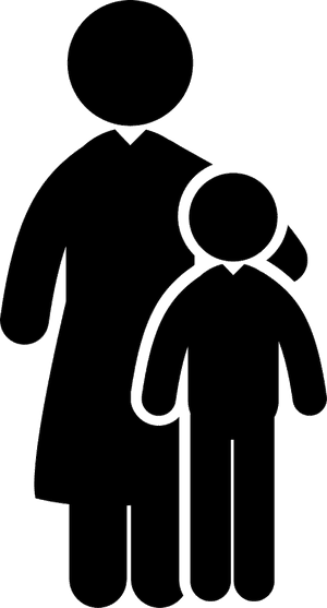 Adult And Minor - Clipart Adult Child, HD Png Download PNG image with transparent background