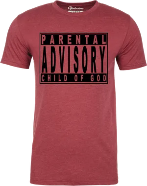 Parental Advisory Childof God Tshirt PNG Image