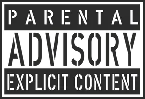 Parental Advisory Explicit Content Label PNG Image