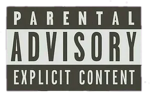 Parental Advisory Explicit Content Sign PNG Image