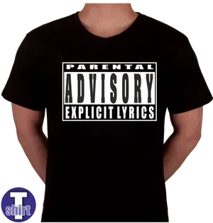 Parental Advisory Explicit Lyrics Tshirt PNG Image