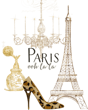 Paris Ooh La La Card, Hd Png Download - Perfume Bottles And Eiffel Tower, Transparent Png PNG image with transparent background