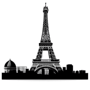 Paris Skyline Silhouette PNG 28 PNG image with transparent background