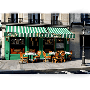 Parisian Cafe Scene PNG 78 PNG image with transparent background