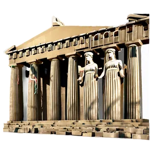 Parthenon Detailed Facade Png Urp PNG Image