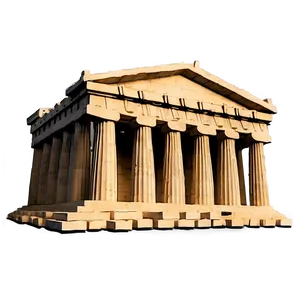 Parthenon In Misty Morning Png 42 PNG Image