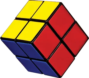 Partially Solved Rubiks Cube PNG Image