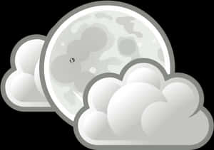 Partly Cloudy Night Vector PNG image with transparent background