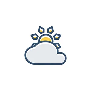 Partly Cloudy Weather Icon PNG Image