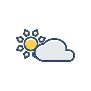 Partly Cloudy Weather Icon PNG Image