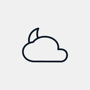 Partly Cloudy Weather Icon PNG image with transparent background