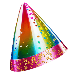 Party Hat with Confetti PNG ubt82 PNG