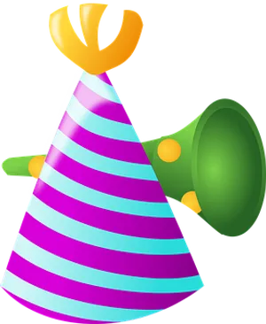 Party Hatand Horn Clipart PNG Image