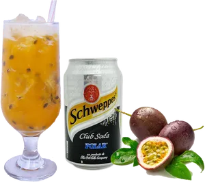 Passion Fruit Cocktailand Soda Can PNG Image