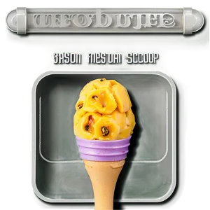 Passion Fruit Gelato Scoop Png Psm PNG Image