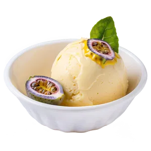 Passion Fruit Gelato Scoop Png Rrw87 PNG Image