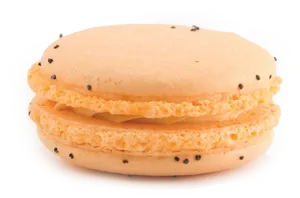 Passion Fruit Macaron Delicious Treat PNG Image