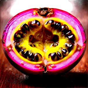 Passion Fruit Pulp Closeup Png Ptj PNG Image