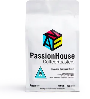 Passion House Coffee Roasters Packaging PNG Image