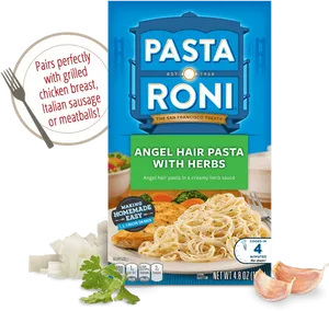 Pasta Roni Angel Hairwith Herbs Product Package PNG Image