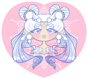 Pastel Heart Anime Character PNG with transparent background