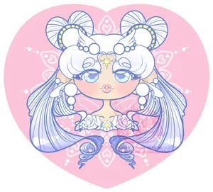 Pastel Heart Anime Character PNG Image