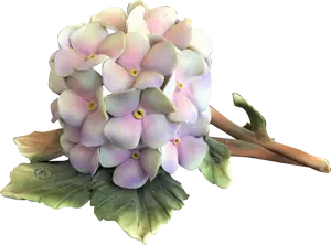 Pastel Hydrangea Bloom PNG Image