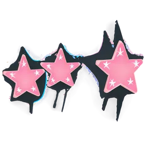 Pastel Pink Stars Png 06122024 PNG Image