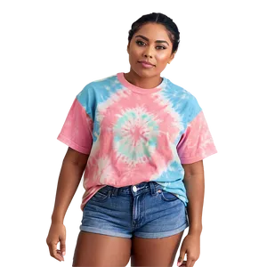 Pastel Tie Dye T-shirt Png Rws PNG Image