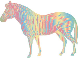 Pastel Zebra Clip Arts - Pastel Zebra, HD Png Download PNG image with transparent background