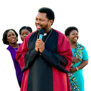 Pastor With Gospel Choir Png 10 PNG Image