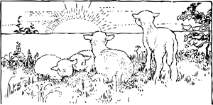 Lambs At Sunrise Clip Arts - Sun Rise Black And White, HD Png Download PNG with transparent background