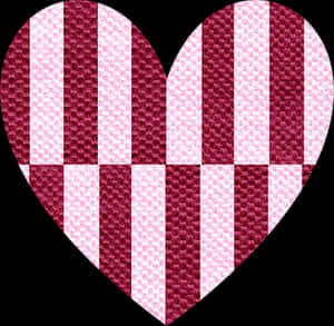 Patchwork Heart Pattern Valentines PNG image with transparent background