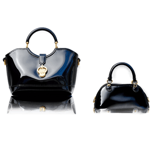 Patent Leather Handbag PNG 06252024 PNG image with transparent background