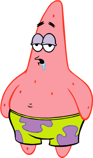 Patrick Star Cartoon Character PNG image with transparent background