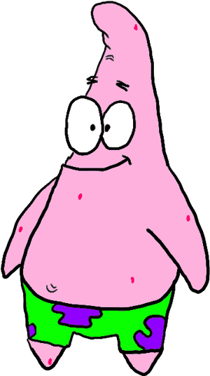 Patrick Star Cartoon Character PNG image with transparent background