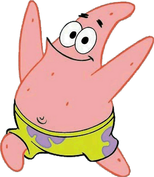 Patrick_ Star_ Happy_ Expression PNG image with transparent background