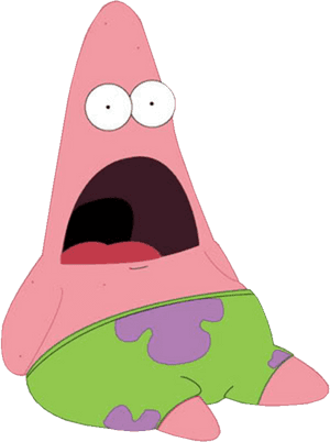 Patrick_ Star_ Surprised_ Expression PNG image with transparent background