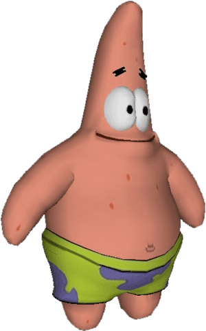 Patrick Star3 D Model PNG image with transparent background