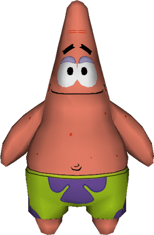 Patrick Star3 D Model PNG image with transparent background