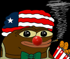 Cartoon Clip Art - Clown Pepe Smoking, HD Png Download PNG