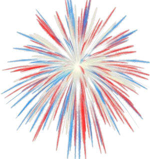 Patriotic Firework Illustration4th July PNG Image