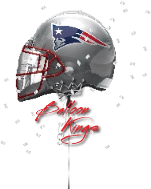 Patriotic Football Helmet Balloon PNG Image