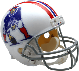 New England Patriots Vsr4 Replica Throwback Helmet - Throwback Washington Redskins Helmet, HD Png Download PNG image with transparent background