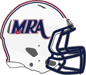 Patriotic Sports Helmet Graphic PNG Image