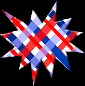 Patriotic Starburst Graphic PNG image with transparent background