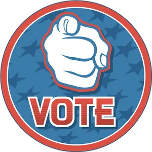 Patriotic Vote Reminder Graphic PNG Image