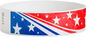 Patriotic Wristband Design PNG Image