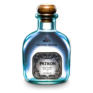 Patron Silver Mini Bottle Png 13 PNG Image