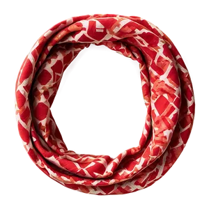 Patterned Red Scarf Png Jpq21 PNG Image